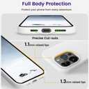 OTOFLY Compatible with iPhone 15 Pro Max Case,[Silky and Soft Touch Series] Premium Soft Liquid Silicone Rubber Full-Body Protective Bumper Case for iPhone 15 Pro Max (White)