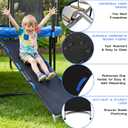 Trampoline Ladder, with Handrails, Universal Children's Trampoline Slide, Trampoline Slide Attachment,Safety Trampoline Accessories,Suitable for Children to Climb Up and Slide Down