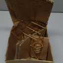 Single Metal Gold Ice Cream Cone Holder Stand, Individua Waffle Cone Holder Sushi Hand Roll Stand for Standard Size Ice Cream Cones Appetizer Charcuterie Cones, Sugar Cones, Sushi (4 Pack)