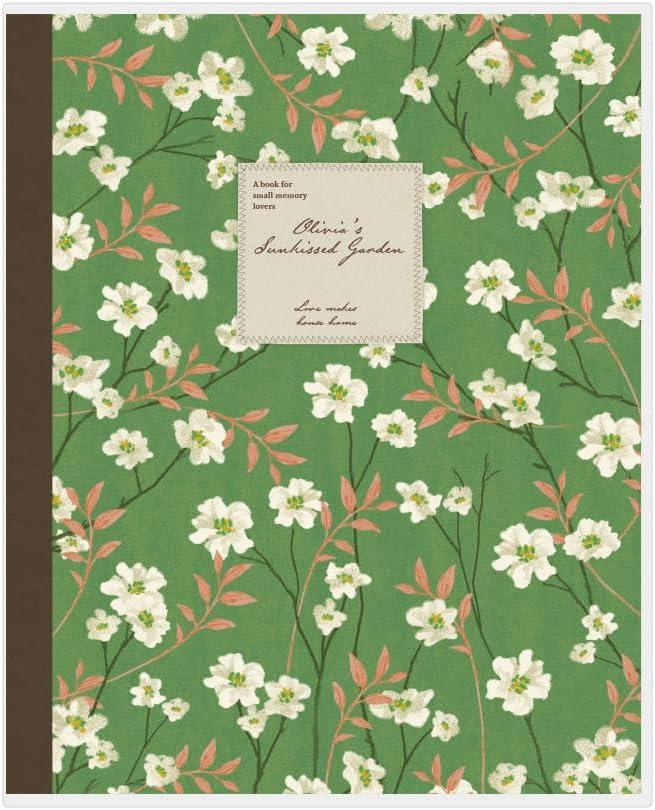 Monolike Olivia's Flowers PVC Adhesive Photo Album, Green - Photo Album, Photo Book, Adhesive Album, Design Album