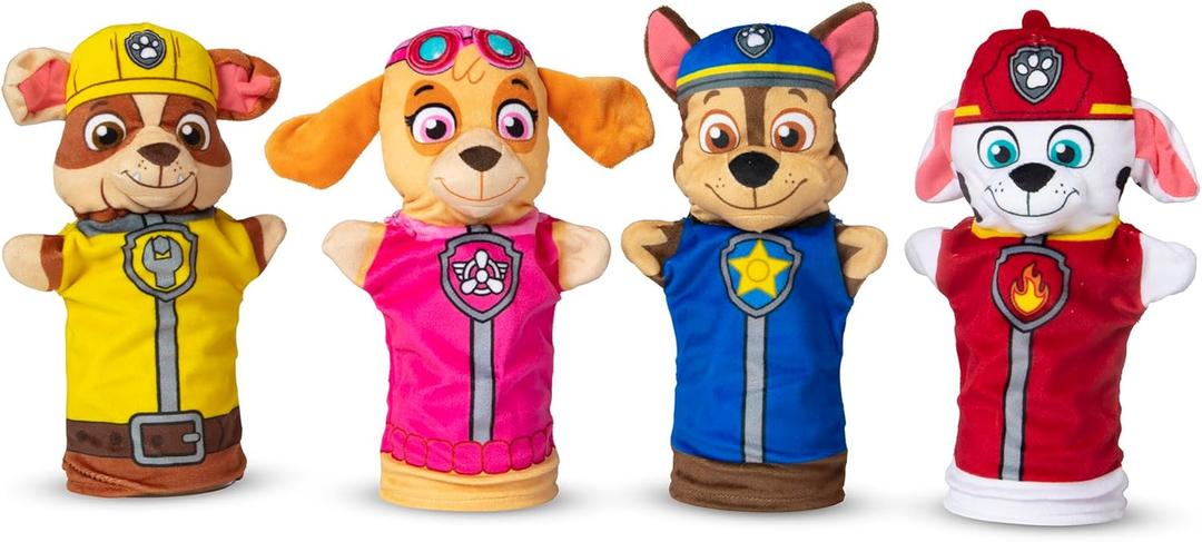Melissa & Doug PAW Patrol Hand Puppets (4 Puppets, 4 Cards)