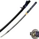 HMS Japanese Samurai Katana Sword, Dragon Tsuba, Hand Forged, 1045 Carbon Steel, Heat Tempered, Full Tang, Sharp