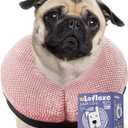 Soft Inflatable Dog Cone Collar for Large Medium Small Dogs Cats After Surgery - Neck Donut, E Collar Alternative for Recovery (Pink)