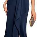 BeryLove Women's Formal Wedding Guest Slit Dress Classy Sleeveless Long Prom Gala Dresses, L