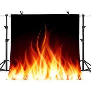 MTMETY 5x5Ft Fire Bonfire Backdrop Pure Sample Black Fireplace Winter Background Family Vinyl Studio Props Photo GEME093