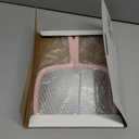 Hand Mirror Salon Barber Hairdressing Handheld Mirror with Handle (Square Pink 7.4 x 10.3 inches)