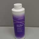 Joico Color Balance Purple Conditioner, For Cool Blonde, Gray Hair, Eliminates Brassy Yellow Tones, Boosts Vibrancy & Shine, UV Protection, With Rosehip Oil & Green Tea Extract