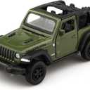 TOKAXI 1/36 Scale Jeep Wrangler Rubicon Diecast Car Models,Pull Back Vehicles Toy Cars,Cars Gifts for Boys Girls (Green)