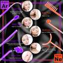 Meifuly High F Rrequency Wand Portable Machine, Portable Handheld High F requency Wand Machine with 7 Different Tubes (Multi-Colored)