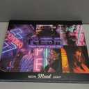 Horseneon Welcome Foolish Mortals Halloween Neon Sign Haunted Mansion LED Wall Decor for Halloween Door Light Horror Movie Parties & Themed Bars Spooky Flicker Effect Halloween Decor (Brain Disciplines)