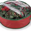 Whitmor Wreath and Garland Bag for 30-Inch Wreaths (Red)