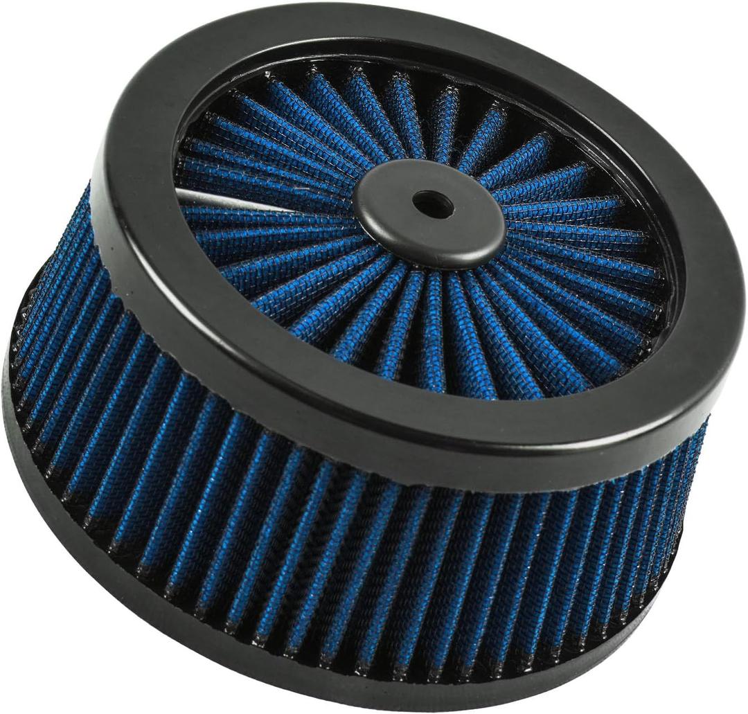Motorcycle Air Filter High Flow Intake Cleaner Accessories 29400118 for Harley Cruiser 2007-Later Sportster XL, 2008-2017 Dyna, 2008-2015 Softail Models (Blue)