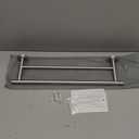 JQK Double Bath Towel Bar, 19 Inch 304 Stainless Steel Thicken 0.8mm Towel Rack Bathroom, Towel Holder Brushed Finished Wall Mount, Useable Length 16 Inch, TB100L16-BN