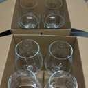 C CREST Wine Glasses Set of 8, 12oz, Lead-free, Clear, Durable Glassware