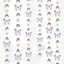 Cheerland Butterfly Garland Garden Decoration Floral Banners Decor Hanging Flower Purple Butterflies Streamers for Birthday Baby Shower Bridal Wedding Classroom Enchanted Fairy Tea Party Supplies