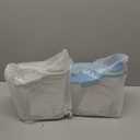 Cereal Containers Storage,2L Airtight Large Dry Food Storage Containers with Pouring Spout, Measuring Cup for Flour and Grain,BPA Free Plastic Dispenser ((2pcs) White-Blue-67oz)