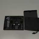 PQRQP 3 in 1 Professional Wireless Lavalier Microphone for iPhone, Android, Camera, Wireless Microphones, Mini Microphone, Crystal Clear Sound Quality for Recording, Live Streaming, Microphone Clips (Elegant Black)