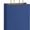 BagDream 50Pcs Gift Bags 8x4.25x10.5 Kraft Paper Gift Bags with Handles Bulk for Shopping, Wedding, Party Favor, Merchandise, Retail, Navy Blue Paper Grocery Sacks