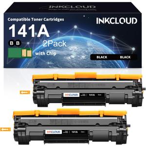 141A Toner Cartridge Black Compatible Replacement for HP 141A W1410A 141X W1410X Toner Cartridge Used with HP M110w MFP M139w MFP M140w Printer 2-Pack