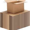 CRUGLA 40 Packs 8x5x5 Shipping Boxes for Small Business, Corrugated Cardboard Boxes Bulk for Shipping Packing Mailing (Brown)