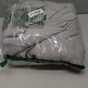 NICETOWN 2 Panels Outdoor Curtains for Patio Waterproof, Peel/Stick Top & Back Tab Bottom Drapes with Free Rope for Wind Blocking, Privacy Sun Shades for Gazebo/Deck, W66 x L90 in, Silver Gray