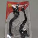 Brake Levers Motorcycle, 1 Pair Motorcycle Clutch Brake Handle Levers Universal Brake Lever Handle Double Disc for GY6 Xmaximum 400(Black)