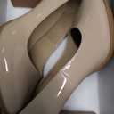 JENN ARDOR Women's Pumps Chunky Heels Platform Shoes Comfort Round Closed Toe Block Heel Pumps Dress High Heeled Office Shoes for Ladies More Than 3 inch Heel (7.5, Beige)