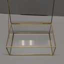 Alipis Glass Jewelry Box Frame Elegant Tabletop Storage for Earrings and Trinkets Decorative Organizer for Home and Jewelry Shop