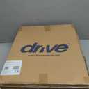 Drive Medical 2-in-1 Raised Toilet Seat with Removable Padded Arms - Elevated Bathroom Safety Support - Secure Locking Attachment - Easy Height Assistance - Durable Construction, Standard Toilets