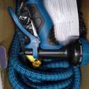 100ft Garden Hose - 2026 Ultra Lightweight Water Hoses w/10 Function Spray Nozzle and 3/4" Brass Fittings- Durable, & Flexible Water Pipe for Yard, Lawn, Outdoor & Gardening(Blue Black)