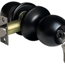 BESTTEN Keyed Entry Door Knob, Heavy Duty Entrance Door Lock, Standard Ball, All Metal, Matte Black