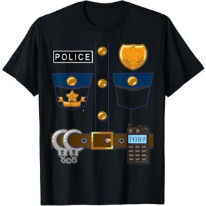 Halloween Policeman Costume Halloween Police Officer Costume TShirt, Size 2T