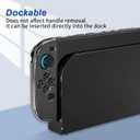 HEYSTOP Switch 2 Case for Nintendo Switch 2 Accessories(2025), Protective Case with Screen Protector, Switch 2 Transparent Cover with Protective Film and Grip Cover,AntiScratch and Shock Absorption