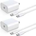 iPhone 16 15 Charger Fast Charging [2Pack] 33W Type-c Wall Charger Fast Charger Block with 6FT USB C to USB-C Cable for iPhone 16/16 Plus/16 PRO/16 Pro Max/iPhone 15 Plus/15 PRO Max/iPad Pro/AirPods