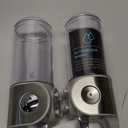 simplehuman Wall Mount Pumps, Twin 15 fl. oz. Shampoo & Soap Dispenser, Stainless Steel (Double)