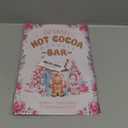 Joyline Vintage Pink Christmas Decor Gifts Rustic Hot Cocoa Cookies Bar Gingerbread Tin Sign for Home Farmhouse Kicthen Cafe Bar Wall Decor 8 x 12 inches (3237)