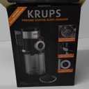 KRUPS Precision Burr Coffee Grinder: 12 Settings, 8 oz Capacity for Drip, French Press, Espresso, Pour Over, Cold Brew - Stainless Steel, 110W, Auto-Stop, Easy Clean