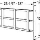 Segal S 4752 Fixed Window Guard Adjustable Child Safety Window Guard Prevents Accidental Falls, Tamper Resistant Screws Included, Non-Egress, White, 23-1/2 to 38 In. W x 15-1/4 In. H (Single Pack)