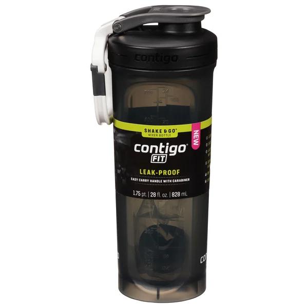 Contigo Fit Shake & Go Mixer Bottle Black 28 oz