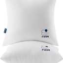 MIULEE 18x18 Throw Pillow Inserts Set of 2, Decorative Throw Pillows for Couch Sofa Bed, 100% Virgin Fiber Filling