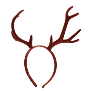 Beaupretty Christmas Reindeer Antlers Headband Antler Headband Deer s Christmas for Halloween Cosplay Party, Brown