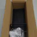 MYITYARD Toothbrush Holders for Bathrooms, 4 Slots Rustproof Metal Tooth Brushing Organizer with Drainage, Electric Tooth Brush Toothpaste Holder for Bathroom Countertop, Black