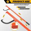 48" Steel Cant Log Hook Tool Compatible with Log Hauling Stacking