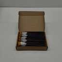 Crtiin 60 Pcs Operation Christmas Bulk Items Paint Brush for Acrylic Painting Paintbrushes Bulk Artist Brush for Detail Watercolor Oil Art(Black,1 Inch)