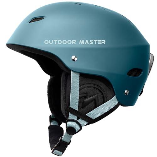 OutdoorMaster Kelvin Ski Helmet - Snowboard Helmet for Men, Women & Youth (Forest Green,XL)