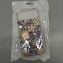 for iPhone Air Case Bling Girly Cute for Women Girls, Luxury 3D Diamond Design Shiny Glitter Rhinestone Pearl Flowers Protective Phone Case