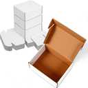 11x8x4 inches White Shipping Boxes 20 Pack，Corrugated Cardboard Gift Boxes，Mailing Boxes for Small Business Packing and Storage