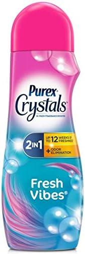Purex Crystals In-Wash Fragrance and Scent Booster, Fresh Vibes, 21 Ounce LARGE