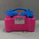 Nulink Electric Balloon Pump, Portable Electric Balloon Blower Machine Balloon Air Pump Dual Nozzle 110V 600W Balloon Inflator for Party Decorations (Rose red)