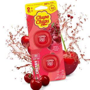 Chupa Chups Cherry Car Air Freshener Vent Clips - Cute Car Accessories, Long Lasting Freshies Vehicle Scents Air Freshener for Women, Area Deodorizer Odor Eliminator New Fresh Smell, 2 Count